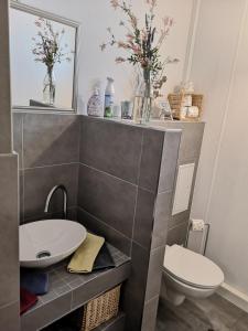 Koupelna v ubytování Gästehäuschen „kleine Auszeit“ + 29 fotografií