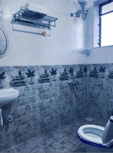 een badkamer met een toilet en een wastafel bij Killer Villa 3 BHK in Lonavala