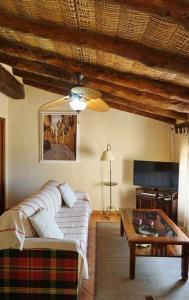 Televízia a/alebo spoločenská miestnosť v ubytovaní Casa rural con mucho encanto en un entorno mágico
