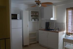 eine Küche mit einem weißen Kühlschrank und einer Spüle in der Unterkunft Apartamento Centro Pergo in Córdoba