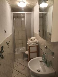 Koupelna v ubytování Ferienwohnung15 Ehrenfriedersdorf