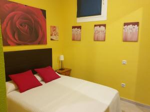 A bed or beds in a room at Apartamentos Dana Sol