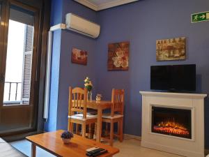 A television and/or entertainment centre at Apartamentos Dana Sol