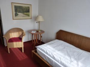 Postel nebo postele na pokoji v ubytování Schaperkrug