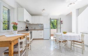 Kuchyň nebo kuchyňský kout v ubytování Holiday house Desy Tar