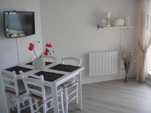 TV a/nebo společenská místnost v ubytování appartement vue mer