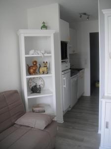 Kuchyň nebo kuchyňský kout v ubytování appartement vue mer