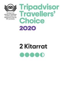 a screenshot of the triadster travelers choice logo at 2 KITARRAT Boutique Hotel & SPA in Durrës
