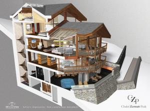 Půdorys ubytování Chalet Zermatt Peak - Your Own Private Luxury Chalet - Includes Professional Staff and Catering - Voted World's Best Chalet