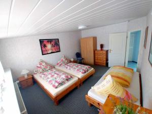Postel nebo postele na pokoji v ubytování Ferienwohnung Olm