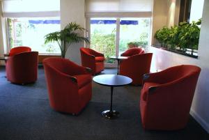 Istumisnurk majutusasutuses Hotel Les 3 Cles