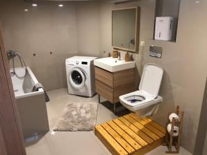 Vannituba majutusasutuses Apartmán v centre Michaloviec