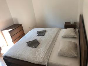 Voodi või voodid majutusasutuse Apartmán v centre Michaloviec toas