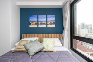 Cama ou camas em um quarto em Studio Top Luxo - AYN035