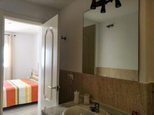 Łóżko lub łóżka w pokoju w obiekcie Apartamento con vistas al mar en Carboneras