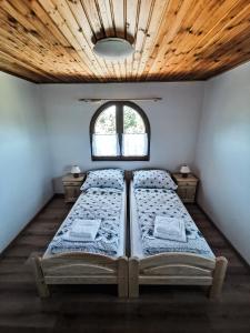 Uma cama ou camas num quarto em U Matůšků