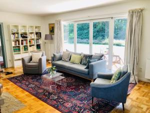 Posezení v ubytování Landhaus mitten in der Lüneburger Heide