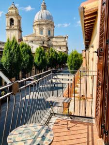 Balkón nebo terasa v ubytování Camere La Basilica
