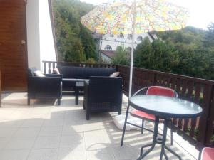 Balkon lub taras w obiekcie Marika apartman