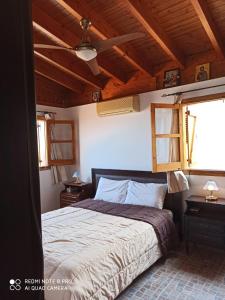Postel nebo postele na pokoji v ubytování Aretis sea view house