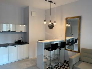 Kuchnia lub aneks kuchenny w obiekcie Apartamenty Prymasa Residence