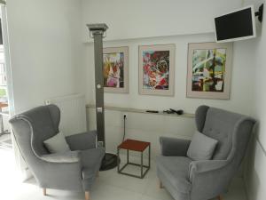 Posezení v ubytování ROOMS BYTOM