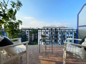 Balkón nebo terasa v ubytování NeroBianco B&B Sorrento