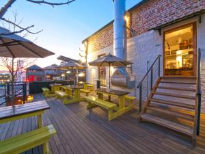 Balkón nebo terasa v ubytování Turbine Hotel & Spa