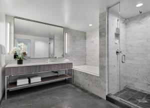 
A bathroom at AKA Beverly Hills
