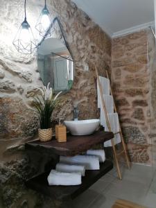 Salle de bains dans l'établissement Cantinho D'Aldeia