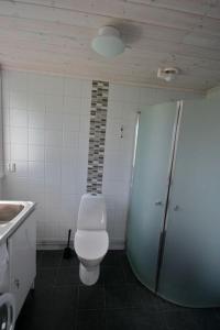Koupelna v ubytování Stuga Linnebråten