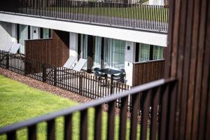 A balcony or terrace at Aparthotel Panorama Living Dolomites