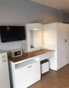Kuchyň nebo kuchyňský kout v ubytování DB Residence