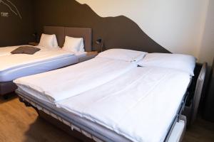 Voodi või voodid majutusasutuse Tailormade Hotel STANS SÜD toas