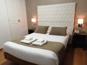 Postel nebo postele na pokoji v ubytování Hotel Alvear