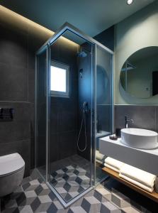A bathroom at Λιθεία-Lithia