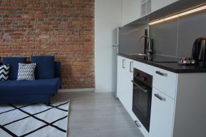 Kuchyňa alebo kuchynka v ubytovaní Apartament Gliwice Centrum Witkiewicza I