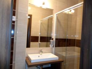 Koupelna v ubytování Hotel Írisz