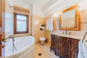 A bathroom at Elysian Luxury Villa Pelion