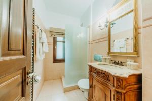 A bathroom at Elysian Luxury Villa Pelion