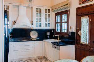 A kitchen or kitchenette at Elysian Luxury Villa Pelion