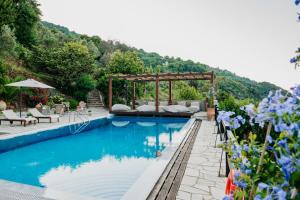 The swimming pool at or close to Elysian Luxury Villa Pelion
