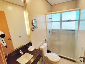 Koupelna v ubytování Mogano Express Hotel- ELETROPOSTO