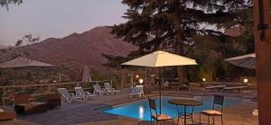 O vedere generală la munți sau o vedere la munte luată de la acest hotel
