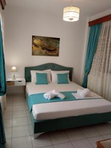 Posteľ alebo postele v izbe v ubytovaní Annas apartment 2 (AgiosNikolaos)