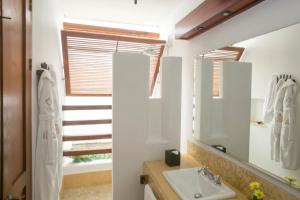 Ένα μπάνιο στο Hotel Quadrifolio