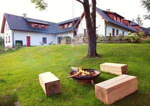 Zahrada ubytování Ateliér 673
