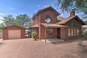 a large house with a garage at Near Golfing and Hiking Payson Family Cabin! in Payson