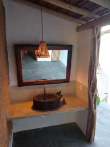 Televisyen dan/atau pusat hiburan di Casa Som do Mar - Trancoso