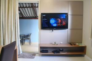 TV a/nebo společenská místnost v ubytování CASA PRAIA A 600m DO MAR